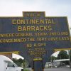 CONTINENTAL BARRACKS REVOLUTIONARY WAR MEMORIAL MARKER