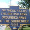 BRITISH ARMY GROUNDED ARMS REVOLUTIONARY WAR MEMORIAL MARKER