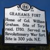 GRAHAM'S FORT REVOLUTIONARY WAR MEMORIAL MARKER