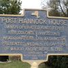 POST HANNOCK HOUSE REVOLUTIONARY WAR MEMORIAL MARKER