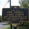 GEN. HAND'S LIGHT CORPS REVOLUTIONARY WAR MEMORIAL MARKER