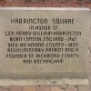 HARRINGTON SQUARE REVOLUTIONARY WAR MEMORIAL FOUNTAIN FACE STONE