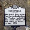 CORNWALLIS REVOLUTIONARY WAR MEMORIAL MARKER