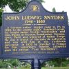 JOHN LUDWIG SNYDER REVOLUTIONARY SOLDIER MEMORIAL MARKER