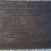 TO MARYLANDERS WHO SERVED HERE WAR MEMORIAL PLAQUE