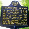 THOMPSON'S ISLAND REVOLUTIONARY WAR MEMORIAL MARKER