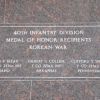 40TH INFANTRY DIVISION KOREAN WAR MEDAL OF HONOR  MEMORIAL PAVER
