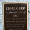 MONTEREY COUNTY KOREAN WAR MEMORIAL PLAQUE