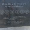 KERN COUNTY VETERANS "GROVE OF HONOR" MEMORIAL STONE