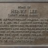 HOME OF HENRY LEE REVOLUTIONARY WAR MEMORIAL PLAQUE